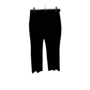 Eileen Fisher Organic Cotton Twill Black Cropped Pants Women Size 6 MSRP $188